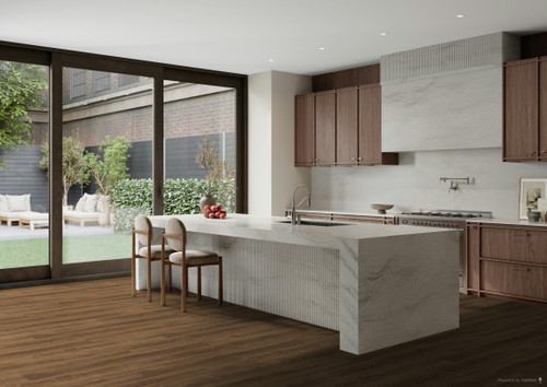 Highland Collection - Cold Spring Oak - 5mm Thick - 12 mil Wear Layer - Rigid Core - Waterproof Flooring with Attached Pad 7.17" x 48.03" 3418-P room