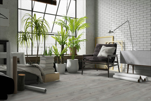 QUICK STEP Endura TEK Select -  Windy Point Coastal Fog -   9" x 72" Waterproof Rigid Core Vinyl Plank with Attached Pad 67889-902 SQFT Price : 3.39 room