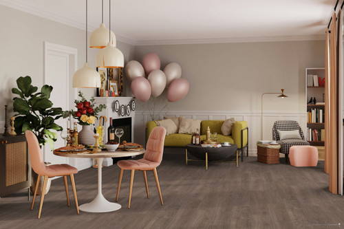 PUREGRAIN HD - Astro- 5mm Rigid Core - Waterproof Flooring with Attached Pad 7" x 48" 538 room
