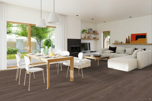 Engineered Floors - PUREGRAIN HD - Roper- 5mm Rigid Core - Waterproof Flooring with Attached Pad 7" x 48" 642 room