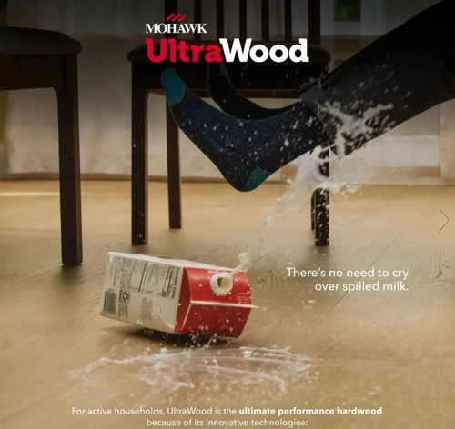 WATERPROOF - Mohawk QUICK STEP EverTEK™ - Centoria Aster Oak -7"x 48" Click Together Engineered Hardwood Flooring 39470-02