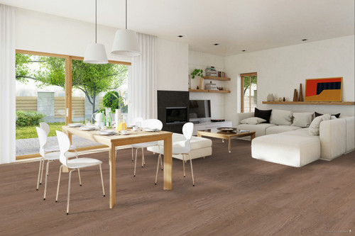 Engineered Floors - PUREGRAIN HD - Cavern- 5mm Rigid Core 7"x48" - Waterproof Flooring with Attached Pad 656 room