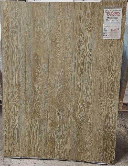 MOVING SALE - Major Brand - Mystic Morning Hickory - Rigid Core - Waterproof Flooring with Attached Pad 7" x 48" Waterproof Luxury Vinyl Plank Flooring K3076Z-1