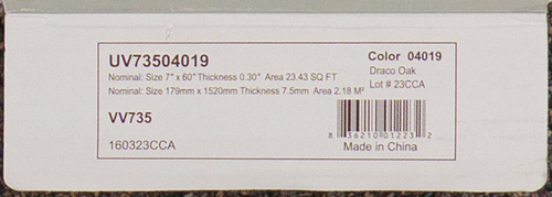 COREtec Originals Premium - Draco Oak - 7" x 60" - Waterproof Engineered Luxury Vinyl Plank Flooring with Cork Underlayment 04019 SQFT Price : 3.89