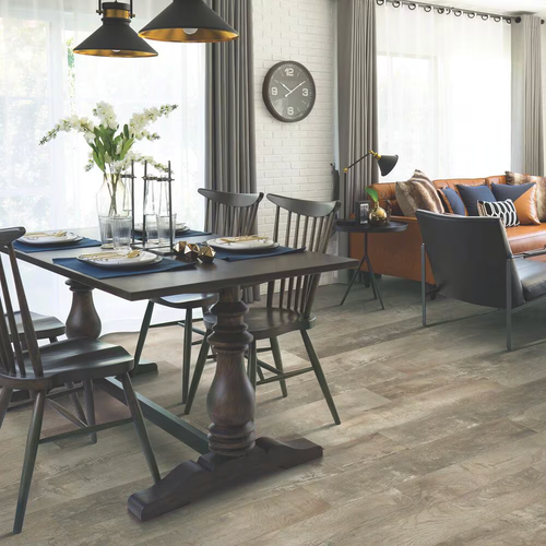 Zodiac Collection - Taurus Oak - 5.75" x 47.75" Waterproof Luxury Vinyl Rigid Plank Flooring with Attached Pad TAURUS - Sample