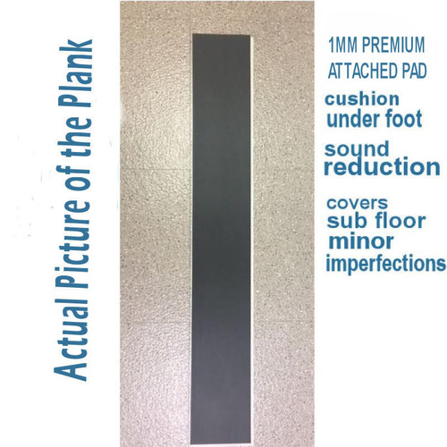 New World II Enhanced EIR Pennsylvania 9" x 60" Waterproof Luxury Vinyl Rigid Plank Flooring with Attached Pad - AC6PA