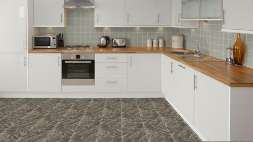 SUPER SALE- Shaw® Lansbury Gray Slate Floating 12" x 36" Luxury Vinyl Plank Flooring (15.04 sq.ft/ctn) - Sample