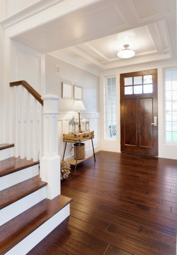 Mannington Sherwood Red Oak Chocolate 3" Wide 3/8" Thick Engineered Hardwood Flooring SH3CE - Sample