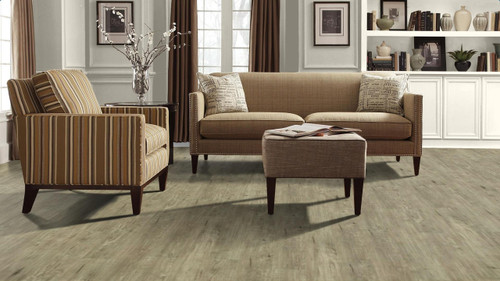 SPECIAL CLOSEOUT - MADE IN THE USA - Shaw Mainstreet Clic - Nomadic - 7" x 48" Waterproof Click Together Luxury Vinyl Plank 07210 - Sample