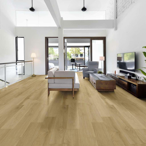 SPECIAL CLOSEOUT - MADE IN THE USA - Shaw Mainstreet Clic - White Sands - 7" x 48" Waterproof Click Together Luxury Vinyl Plank 01112 - Sample