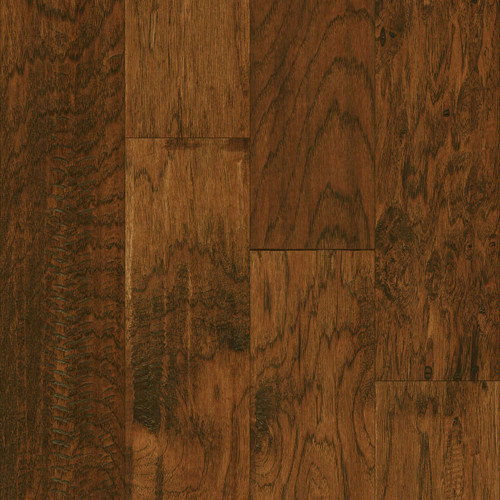 Mullican American Spirit Hickory Durham II Hand Scraped 5-3/8" Wide Click Together Engineered Hardwood Flooring 23079 - Sample