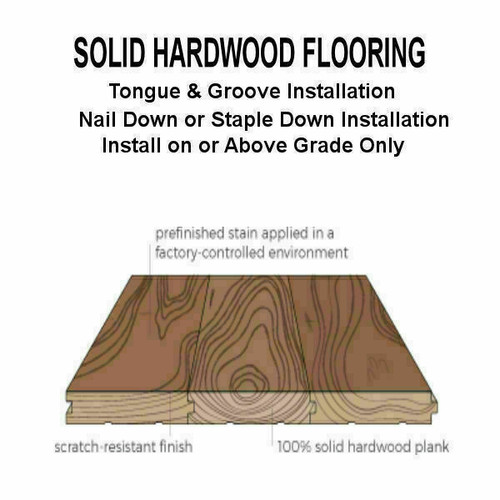 Lot Purchase - Mullican Muirfield Hickory Provencial 5" Wide 3/4" Solid Hardwood Flooring 15066 - Sample
