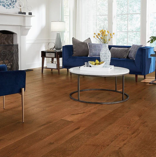 Mohawk Ultra Wood Collection Queen Brook Wirebrushed Oak 7.5"x 48" Click Together Engineered Hardwood Flooring 34765-921 - Sample