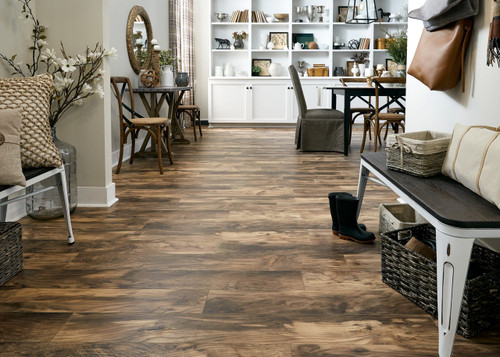 Supreme Click Collection - Aqua Seal - Natural Hackberry - 6.06" x 51" x 14mm Laminate Flooring with Pad Attached X20AS - Sample