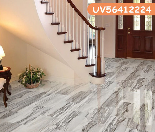 COREtec Sahni Stone Polished 12" x 24" Waterproof Enhanced Luxury Vinyl Tile with Attached Cork Backing 12224 - Sample