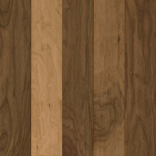 Hartco American Scrape Walnut Natural 5 - 3/4" Wide Handscraped Engineered Hardwood Flooring 02EE - Sample