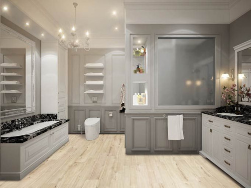 COREtec Plus Tulum Hickory 7" x 48" Waterproof Luxury Vinyl Plank Flooring with Attached Cork 02791 - Sample