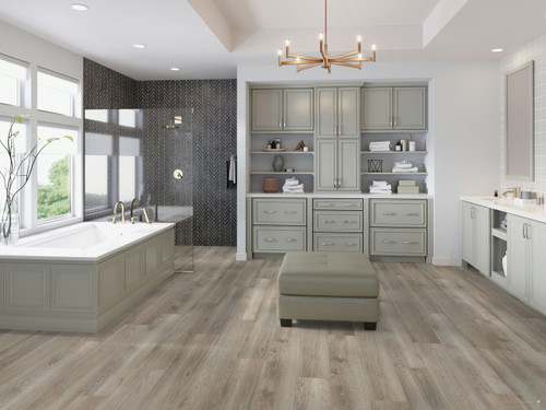 New World II Enhanced EIR Colorado 9" x 60" Waterproof Luxury Vinyl Rigid Plank Flooring with Attached Pad - AC6CO9 - Sample