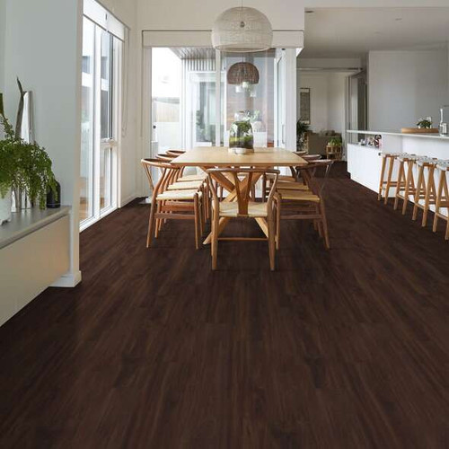 Shaw Floorte Pro Series Impact Deep Mahogany Waterproof Luxury Vinyl Plank 7" x 48" 00703 - Sample