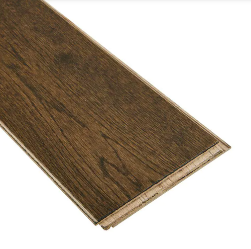 Bruce Hardwood Time Honored Oak Brown 6.18" Wide Click Together Engineered Hardwood Flooring EKHD63L45S - Sample