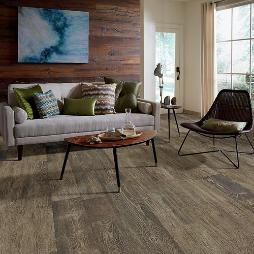 WATERPROOF HARDWOOD - Shaw Floorte Exquisite Liberty Pine 7.5" x Random Lengths Waterproof Engineered Hardwood Flooring with Attached Pad 05069