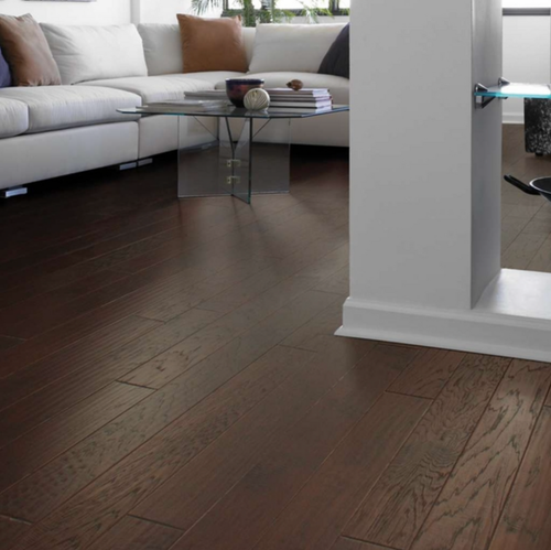 Shaw Arbor Place Evening Shade Hickory 5" Wide 3/8" Thick Engineered Hardwood 00634 - Sample