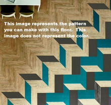 Shaw Patcraft Wood Planx Facet - Spiced Maple - 12" x 24" - 40 mil Wear Layer Loose Lay Luxury Vinyl Flooring 00740 - Sample