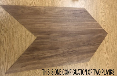 PRICE DROP ALERT - 40 mil Wear Layer - Shaw Patcraft Wood Planx Facet - Charred Oak - 12" x 24" - 40 mil Wear Layer Loose Lay Luxury Vinyl Flooring 00580 - Sample