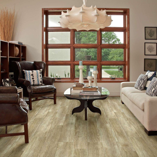20 mil Wear Layer - Shaw Adventure HD - Olive Branch - 7" x 48" Luxury Vinyl Click Together 07082 - Sample