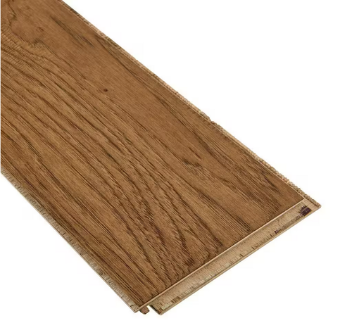Bruce Hardwood Time Honored Hickory Saddle - Handscraped - Click Together - 6" Wide Engineered Hardwood Flooring EHHD63L30H - Sample