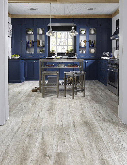 Hampton Designer Collection Gray Urban Hues Rigid Core Waterproof Flooring 7" x 48" Waterproof Luxury Vinyl Plank Flooring FS319 - Sample