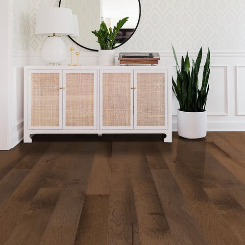Shaw Davinci Hickory Hardwood Beige - 6.38" Wide - 3/8" Thick Hand Scraped Hickory Engineered Hardwood SH0354W12007 - Sample