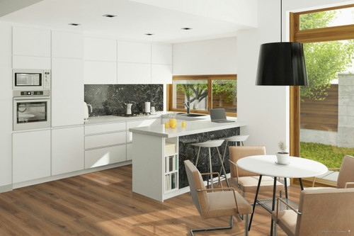Saratoga Springs Collection - Breckinridge Oak - Rigid Core - Waterproof Flooring with Attached Cork - 9" x 72" Waterproof Luxury Vinyl Plank Flooring DE0433 - Sample