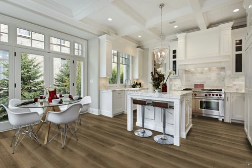 PRICE DROP ALERT - Remarkable SPC Series - Crest Oak - 9" x 72" Rigid Core Waterproof Flooring with Attached Pad - REM001 - Sample