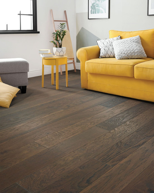 American Values - Hickory Integity- 7.5" Wide 1/2" Thick - Wire Brushed Engineered Hardwood A1H0103 - Sample