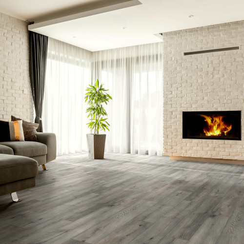 EXTREME WATER RESISTANT - Pacific Winds Collection - Pacific Dunes - 12mm - 8" x 47.63" Click Together Laminate with Attached Pad FOS14-384 - Sample