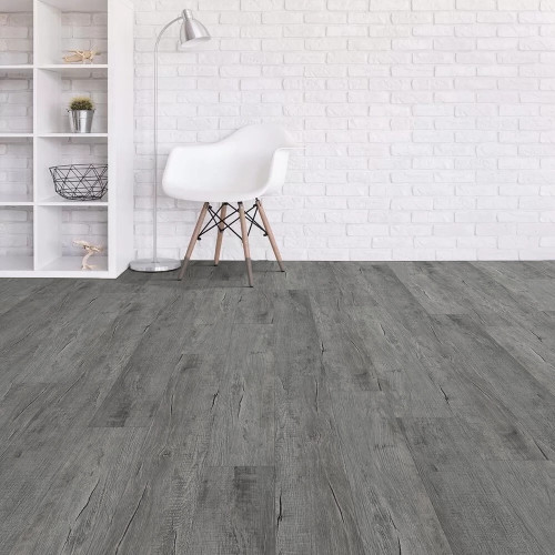 PRICE DROP ALERT - Zodiac Collection - Aries Oak - 5.75" x 47.75" Waterproof Luxury Vinyl Rigid Plank Flooring with Attached Pad ARIES - Sample