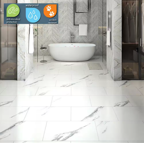 PRICE DROP ALERT - Lifeproof - Luminescent Sky - 12"x24" Click Lock Waterproof Vinyl Tile Flooring 663-C - Sample