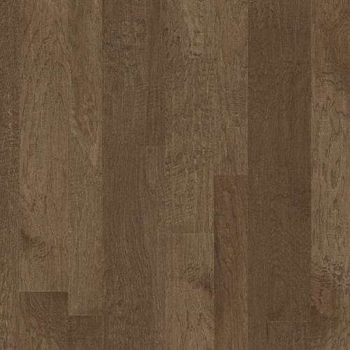 Shaw Duras Hardwood Wayward Hickory - Cassia Bark - Random Width - 3/8" Thick Hand Scraped Hickory Engineered Hardwood SH0342W07071