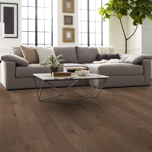 Shaw Wayward Rattan - Random Width - 3/8" Thick Hand Scraped Water Resistant Hickory Engineered Hardwood SH0343W5088