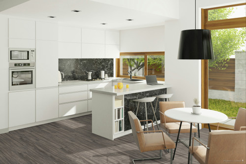 KOLAY Luxury Vinyl Loose Lay ( Free Lay ) Waterproof Flooring 9" x 48" Wide - Granite Grey - KF151-6 SQFT Price : 2.39 room