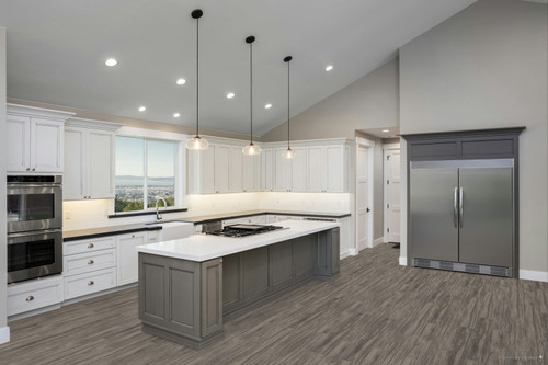 KOLAY Luxury Vinyl Loose Lay ( Free Lay ) Waterproof Flooring 9" x 48" Wide - Granite Grey - KF151-6 SQFT Price : 2.39 room