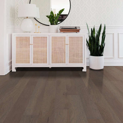 Shaw Form Fit Oxford Hickory 6.38" Wide 1/2" Thick Wire Brushed Engineered Hardwood 02072 - Sample