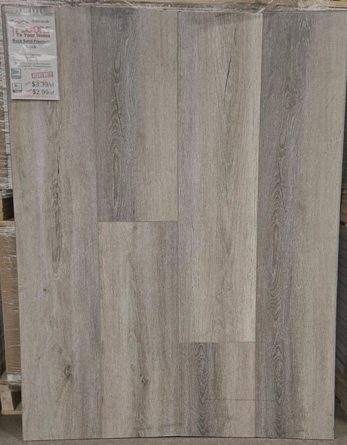 SUPER PREMIUM QUALITY - Rock Solid Premium - Dusk - Rigid Core Waterproof Luxury Vinyl Plank Flooring - 6mm Thick - 9" x 72" 4329 SQFT Price : 3.39