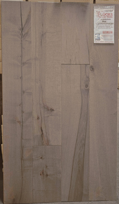 Shaw Reflections Sliced Maple - Blue - 7" Wide - 1/2" Thick - Engineered Repel Smooth Hardwood   display