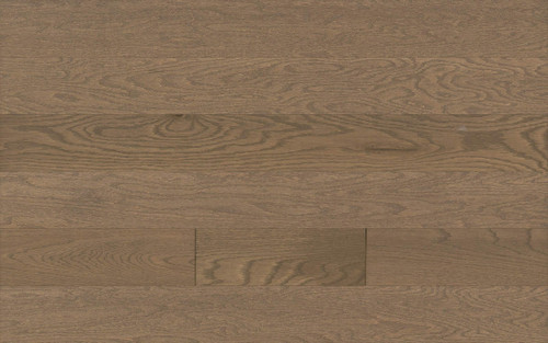 EASY CLICK TOGETHER - Shaw Statesman Hardwood Umber Oak 5-in W x 3/8-in x Varying Length Wirebrushed Water Resistant - Click Together - Engineered Hardwood Flooring 07137 - Sample