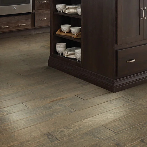 Shaw Yukon Timberwolf Maple 6.38-in W x 3/8-in x Varying Length Scraped Engineered Hardwood Flooring 05002 - Sample