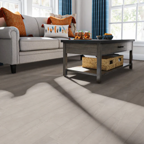 Shaw Elan Plank - Greige Walnut - Glue Down Fiberglass Luxury Vinyl Plank - 7" x 48" Vinyl Plank 05078 SQFT Price : 1.49