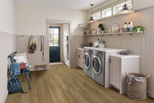 PRICE DROP ALERT - Bruce LifeSeal Classic Plus - Charming Riverside Rigid Core Waterproof Flooring 8" x 60" Waterproof Luxury Vinyl Plank Flooring BRLP70RK07E - Sample
