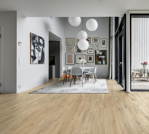 SUPER PREMIUM QUALITY - Kahrs Hardwood Beyond Retro Collection - Frosted Oat Strip - 7-7/8" x 95-3/8" x 5/8" - Engineered Hardwood FROSTED SQFT Price : 3.89